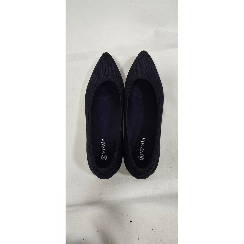 Vivaia aria women 9 ballet flats pointed toe blue travel comfort slipon festival - Picture 8 of 9